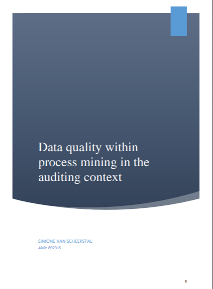 DATA QUALITY WITHIN PROCESS MINING IN THE AUDITING CONTEXT